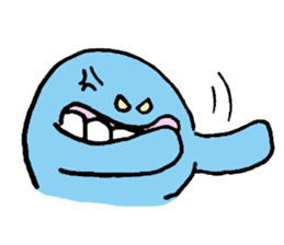 Blue ball boy sticker #5186889