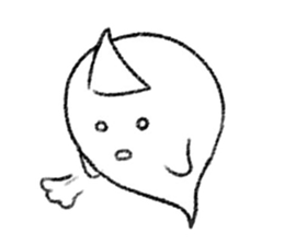 Negative Ghostling sticker #5187417