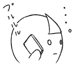 Negative Ghostling sticker #5187430