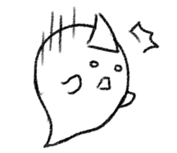 Negative Ghostling sticker #5187438