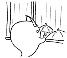 Negative Ghostling sticker #5187445