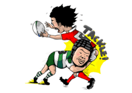 Rugby player INO-san sticker #5189019