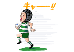 Rugby player INO-san sticker #5189040