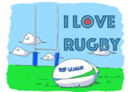 Rugby player INO-san sticker #5189051