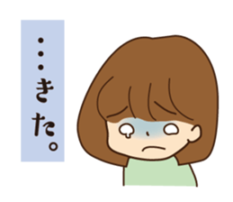 The feeling that  become pregnant sticker #5189317