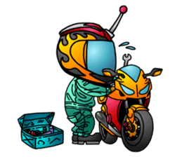 Motorcycle rider's everyday. sticker #5189695