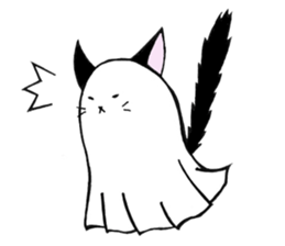 Cat Haunted sticker #5189855