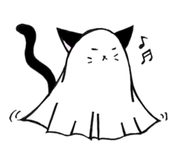 Cat Haunted sticker #5189860