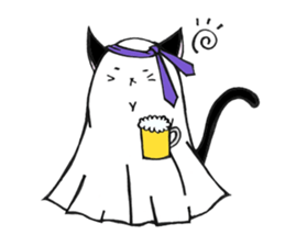 Cat Haunted sticker #5189873