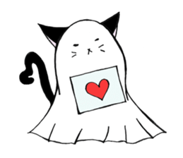 Cat Haunted sticker #5189886