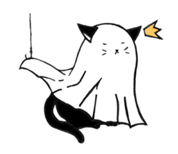 Cat Haunted sticker #5189888