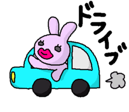 biglip rabbit sticker #5190374