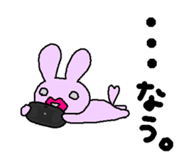 biglip rabbit sticker #5190376