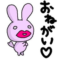 biglip rabbit sticker #5190381