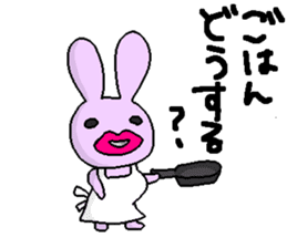 biglip rabbit sticker #5190389