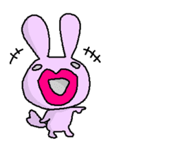 biglip rabbit sticker #5190392