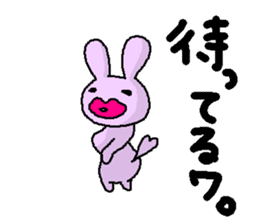 biglip rabbit sticker #5190397