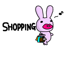 biglip rabbit sticker #5190401