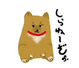 whimsical Japanese  Shiba"hachi". sticker #5190460