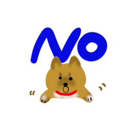 whimsical Japanese  Shiba"hachi". sticker #5190478