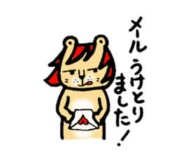 LION with Red Hair sticker #5190623