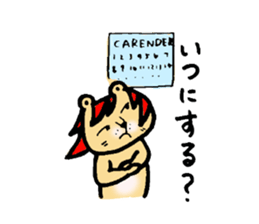 LION with Red Hair sticker #5190632