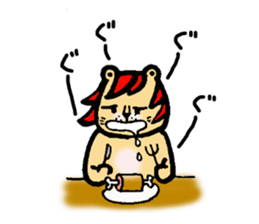 LION with Red Hair sticker #5190637