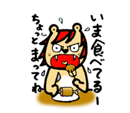 LION with Red Hair sticker #5190638