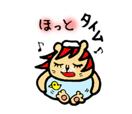 LION with Red Hair sticker #5190644