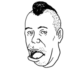 Crazy social guys (AW) sticker #5192001