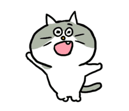 Nyanko the cat sticker sticker #5192412