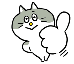 Nyanko the cat sticker sticker #5192413