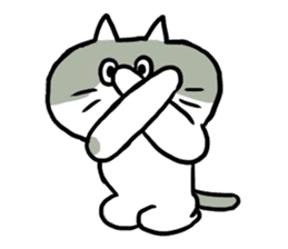 Nyanko the cat sticker sticker #5192414