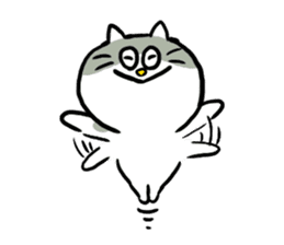Nyanko the cat sticker sticker #5192417