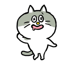 Nyanko the cat sticker sticker #5192419