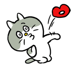 Nyanko the cat sticker sticker #5192420