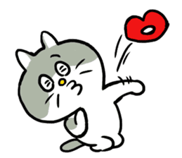 Nyanko the cat sticker sticker #5192420