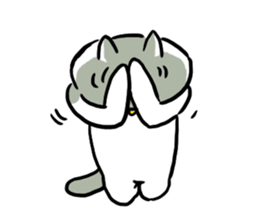 Nyanko the cat sticker sticker #5192431