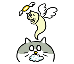 Nyanko the cat sticker sticker #5192434