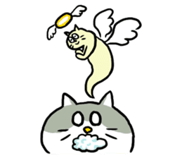 Nyanko the cat sticker sticker #5192434