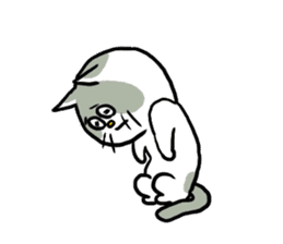 Nyanko the cat sticker sticker #5192435