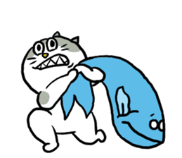 Nyanko the cat sticker sticker #5192436