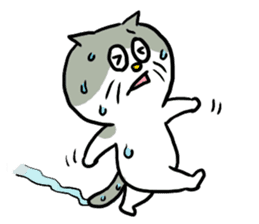 Nyanko the cat sticker sticker #5192439