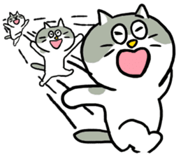 Nyanko the cat sticker sticker #5192440
