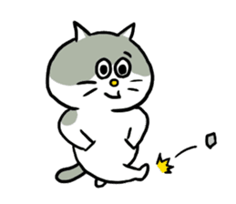 Nyanko the cat sticker sticker #5192442