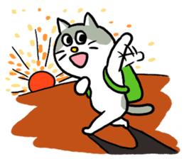 Nyanko the cat sticker sticker #5192448