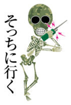 Camouflage skulls sticker #5192599