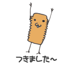 Drooling Okinawan lion Sticker sticker #5192622