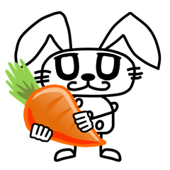 Daily rabbit Sticker