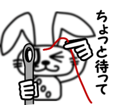 Daily rabbit Sticker sticker #5192774